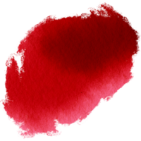 A textured Red stroke featuring rugged grunge features blending into soft watercolor effects png