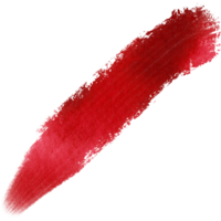 A Red stroke featuring coarse grunge details blending into smooth watercolor fades png