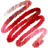 A Red stroke with coarse grunge textures transitioning into smooth watercolor blends png