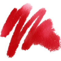 Textured Red brush stroke transitioning into smooth watercolor hues png