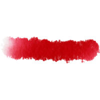Red brush stroke with textured edges transitioning into soft watercolor gradients png