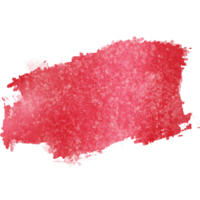 Red brush stroke with gritty texture dissolving into soft watercolor washes png