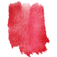 Red brush stroke with gritty texture dissolving into delicate watercolor washes png