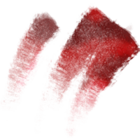 A Red stroke transitioning from gritty textures into soft watercolor gradients png