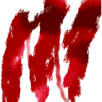 Textured Red brush stroke transitioning into soft watercolor gradients png