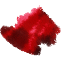 A textured Red stroke evolving into soft fluid watercolor gradients png