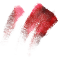 A Red stroke blending from rugged textures into smooth watercolor washes png