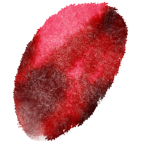 A Red stroke evolving from gritty textures into smooth watercolor washes png