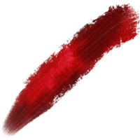 Red brush stroke transitioning from gritty textures into soft watercolor washes png