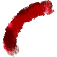 A textured Red brushstroke dissolving into gentle watercolor washes png