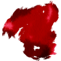 A textured Red stroke blending into soft delicate watercolor gradients png