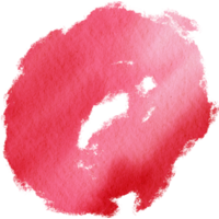 A textured Red stroke evolving from rough textures into fluid watercolor gradients png