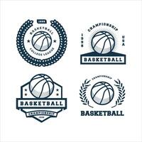 simple basketball logo graphic vector