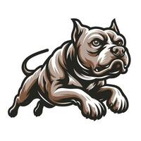 A dog running with its mouth open vector