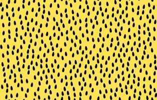 Hand Drawn dash pattern. Seamless pattern with small black lines on a yellow background vector