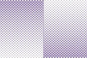 simple abstract violet color halftone star blend pattern a set of purple and white geometric patterns vector