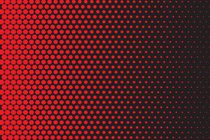 simple abstract black and red color halftone polygon blend pattern a red light that is on a black background vector