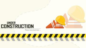 Under Constructions illustration website vector