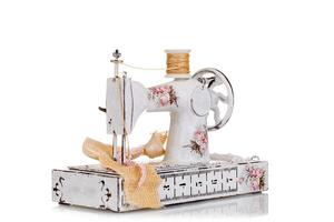 decorative sewing machine on a white background photo
