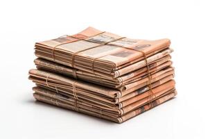 A Tower of News Paper photo