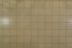 stone and ceramic floor tiles texture in corridor, view from above photo