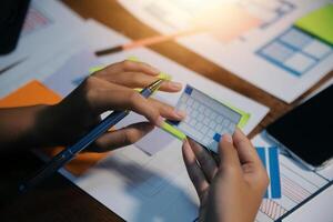 The designer team is designing the uxui system to make the uxui system work well on new phones and support system updates. Website development concept UI UX front end designer photo