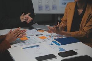Hand join together for work togetherness, Hand stack for business and service, Team volunteering or teamwork. Concept connection of community and charity. Group of business workforce participation. photo