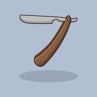 Barber Razor Shaver design illustration and icon for website, digital and print vector