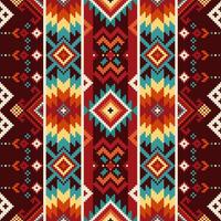 Native american pattern,seamless Navajo ornament,Geometric ethnic pattern. vector