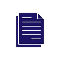 paper icon with three layers of sheets vector