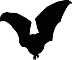bat pose silhouette vector