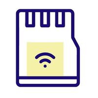 a wifi icon with a yellow square vector