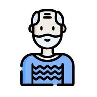 A man with a beard and a mask on his face vector