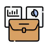 business briefcase icon illustration design vector