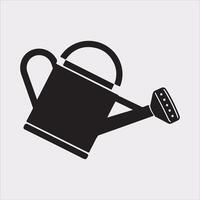 watering can silhouette illustration icon on a white background vector