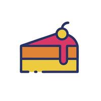 cake icon, illustration, isolated on white background vector