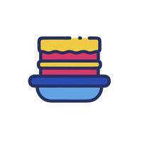a hamburger icon on a plate vector