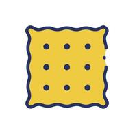 a square of crackers with polka dots on it vector