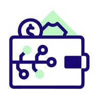 a wallet with money and coins in it vector