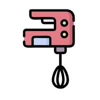 a mixer with a whisk on top of it vector