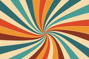 Retro background with colorful stripes vector