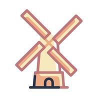 A windmill icon on a white background vector