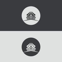 Black and white of Noah's ark logo. Simple ship illustration vector