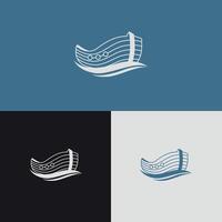 Noah Ark Logo. Simple ship illustration vector
