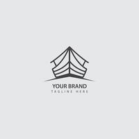 Simple logo of Noah's ark design. Suitable for your transportation business, travel etc vector