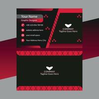 Professional Business Card Design for Modern Branding. vector