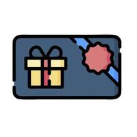 A gift card with a ribbon and a bow vector