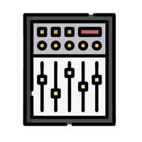 a mixer with a control panel on it vector
