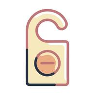 A lock icon with a key and a lock vector