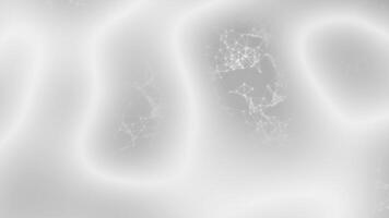 White and Black color lines and dots poly design modern plexus slowly moving with wiggly lines , loop able futuristic complex pattern background video